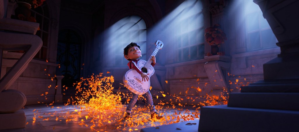 Miguel playing guitar in the petals